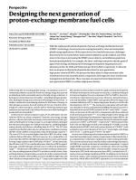Designing the next generation of proton-exchange membrane fuel cells