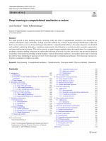 Deep learning in computational mechanics: a review