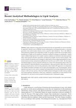 Recent Analytical Methodologies in Lipid Analysis