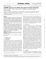 UCHIME improves sensitivity and speed of chimera detection