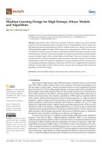 Machine Learning Design for High-Entropy Alloys: Models and Algorithms