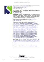 Psychosocial work environment and mental health—a meta-analytic review