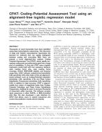 CPAT: Coding-Potential Assessment Tool using an alignment-free logistic regression model