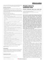 Changing potency by spontaneous fusion