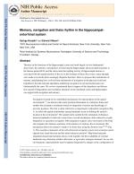 Memory, navigation and theta rhythm in the hippocampal-entorhinal system