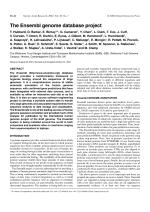 The Ensembl genome database project