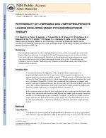 REVERSIBILITY OF LYMPHOMAS AND LYMPHOPROLIFERATIVE LESIONS DEVELOPING UNDER CYCLOSPORIN-STEROID THERAPY