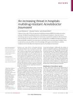 An increasing threat in hospitals: multidrug-resistant Acinetobacter baumannii