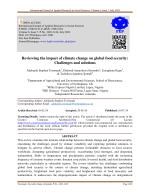 Reviewing the impact of climate change on global food security: Challenges and solutions