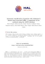 Automatic classification of patients with Alzheimer’s disease from structural MRI: a comparison of ten methods using the ADNI database