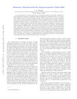 Elementary vibrational model for transport properties of dense fluids