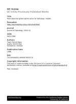 Multi-objective global optimization for hydrologic models