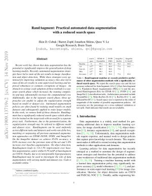 RandAugment: Practical automated data augmentation with a reduced search space