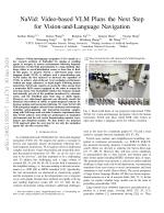 NaVid: Video-based VLM Plans the Next Step for Vision-and-Language Navigation