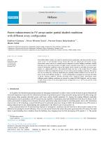 Power enhancement in PV arrays under partial shaded conditions with different array configuration