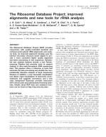 The Ribosomal Database Project: improved alignments and new tools for rRNA analysis