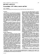 Extracellular ATP: effects, sources and fate