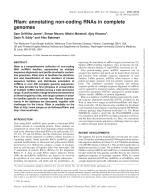 Rfam: annotating non-coding RNAs in complete genomes
