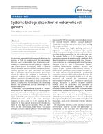 Systems-biology dissection of eukaryotic cell growth