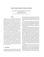 Limits of Static Analysis for Malware Detection