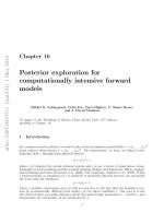 Chapter 16 Posterior exploration for computationally intensive forward models