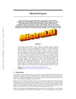 Mixtral of Experts