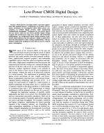 Low-Power CMOS Digital Design
