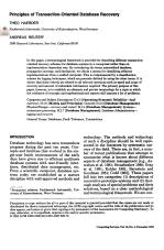 Principles of Transaction-Oriented Database Recovery