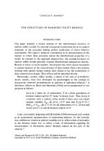 THE STRUCTURE OF RANDOM UTILITY MODELS