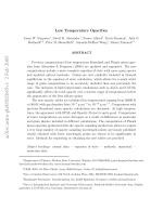 Low Temperature Opacities