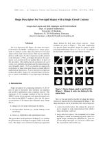 Shape Descriptors for Non-rigid Shapes with a Single Closed Contour