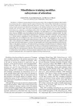 Mindfulness training modifies subsystems of attention
