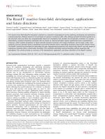 The ReaxFF reactive force-field: development, applications and future directions