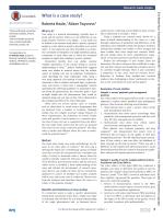 What is a case study?