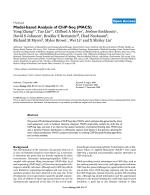 Model-based Analysis of ChIP-Seq (MACS)