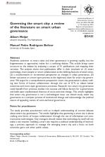 Governing the smart city: a review of the literature on smart urban governance