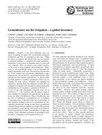 Groundwater use for irrigation – a global inventory