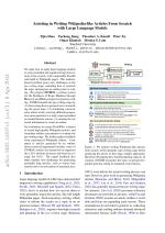 Assisting in Writing Wikipedia-like Articles From Scratch with Large Language Models