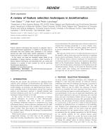 A review of feature selection techniques in bioinformatics