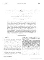 A Reanalysis of Ocean Climate Using Simple Ocean Data Assimilation (SODA)