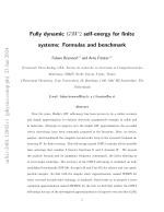Fully dynamic G3W2 self-energy for finite systems: Formulas and benchmark