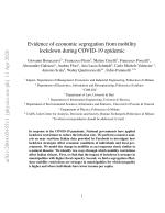 Evidence of economic segregation from mobility lockdown during COVID-19 epidemic