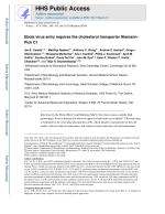 Ebola virus entry requires the cholesterol transporter Niemann-Pick C1