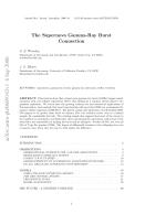 The Supernova Gamma-Ray Burst Connection