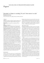 Mortality in relation to smoking: 50 years' observations on male British doctors