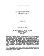 HEALTH INSURANCE ELIGIBILITY, UTILIZATION OF MEDICAL CARE, AND CHILD HEALTH