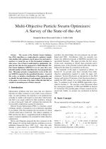 Multi-Objective Particle Swarm Optimizers: A Survey of the State-of-the-Art