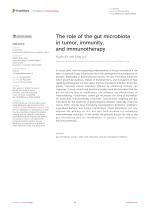 The role of the gut microbiota in tumor, immunity, and immunotherapy