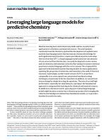 Leveraging large language models for predictive chemistry