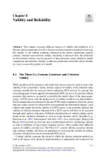 Validity and Reliability
